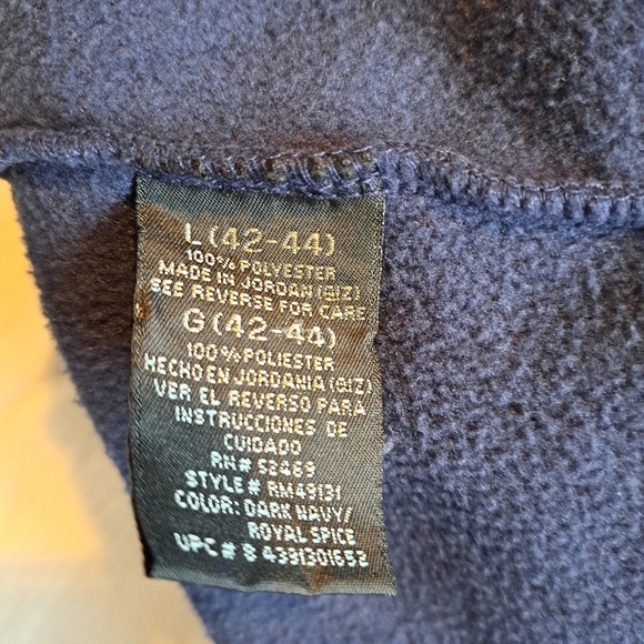 Starter men's size Large fleece 1/4 zip pullover sweater - Picture 2 of 5